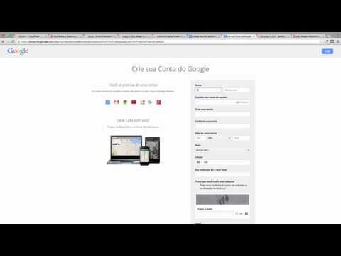 Como abrir uma conta no Site do Gmail