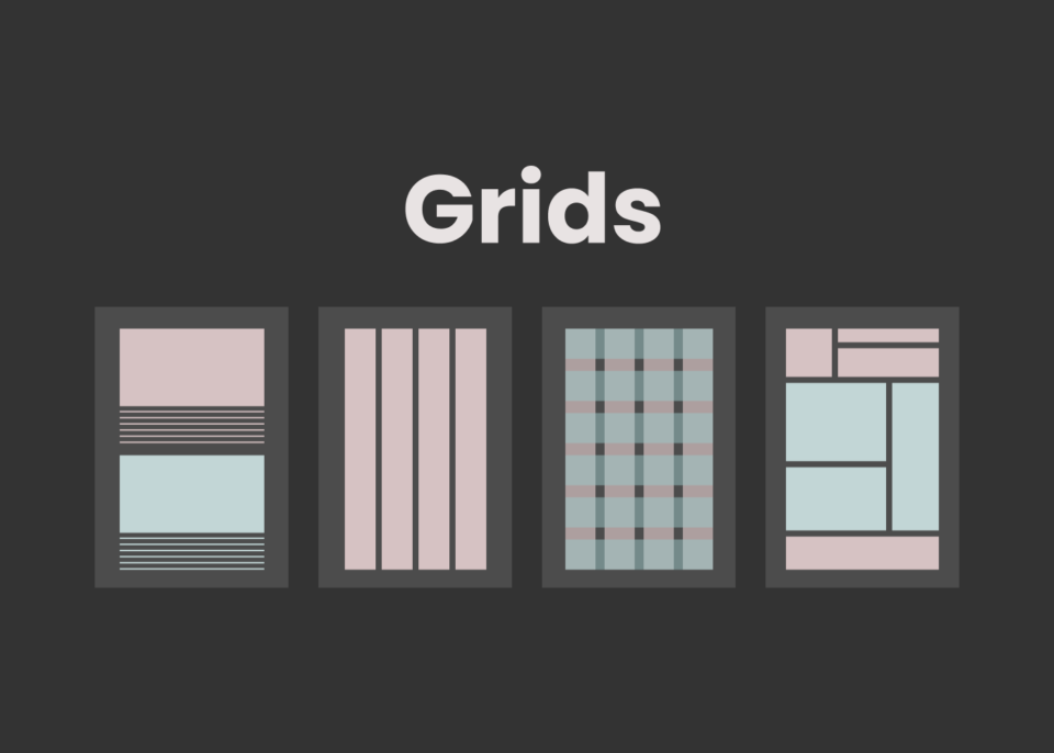 Capa do artigo mostrando diferentes tipos de Grids - O que é a construção e desconstrução de Grids